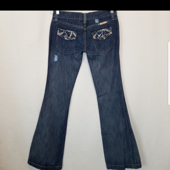 Frankie B. Denim - Frankie B Floral Flap Pocket Jean 6